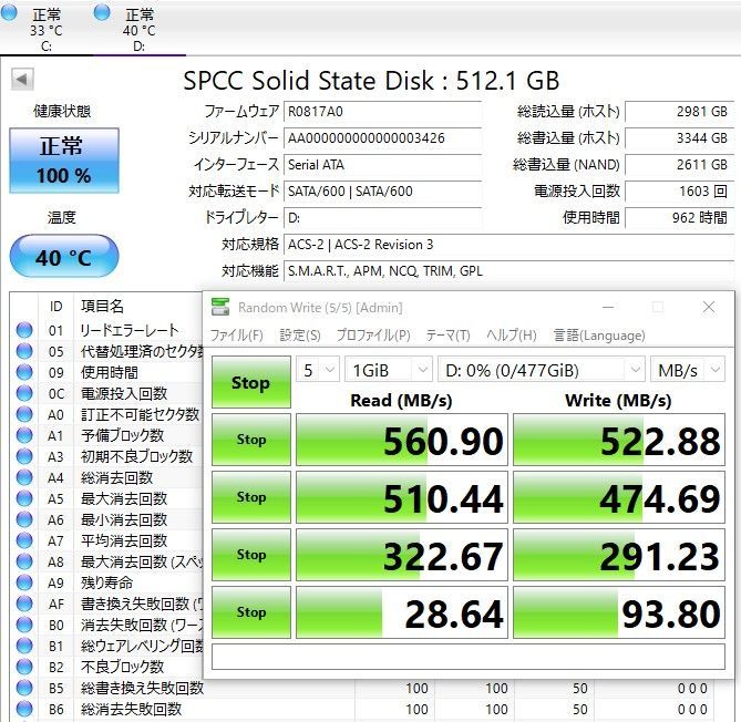 SP Silicon Power SSD 512GB | A55 | 3D NAND | sp 【649】 - メルカリ