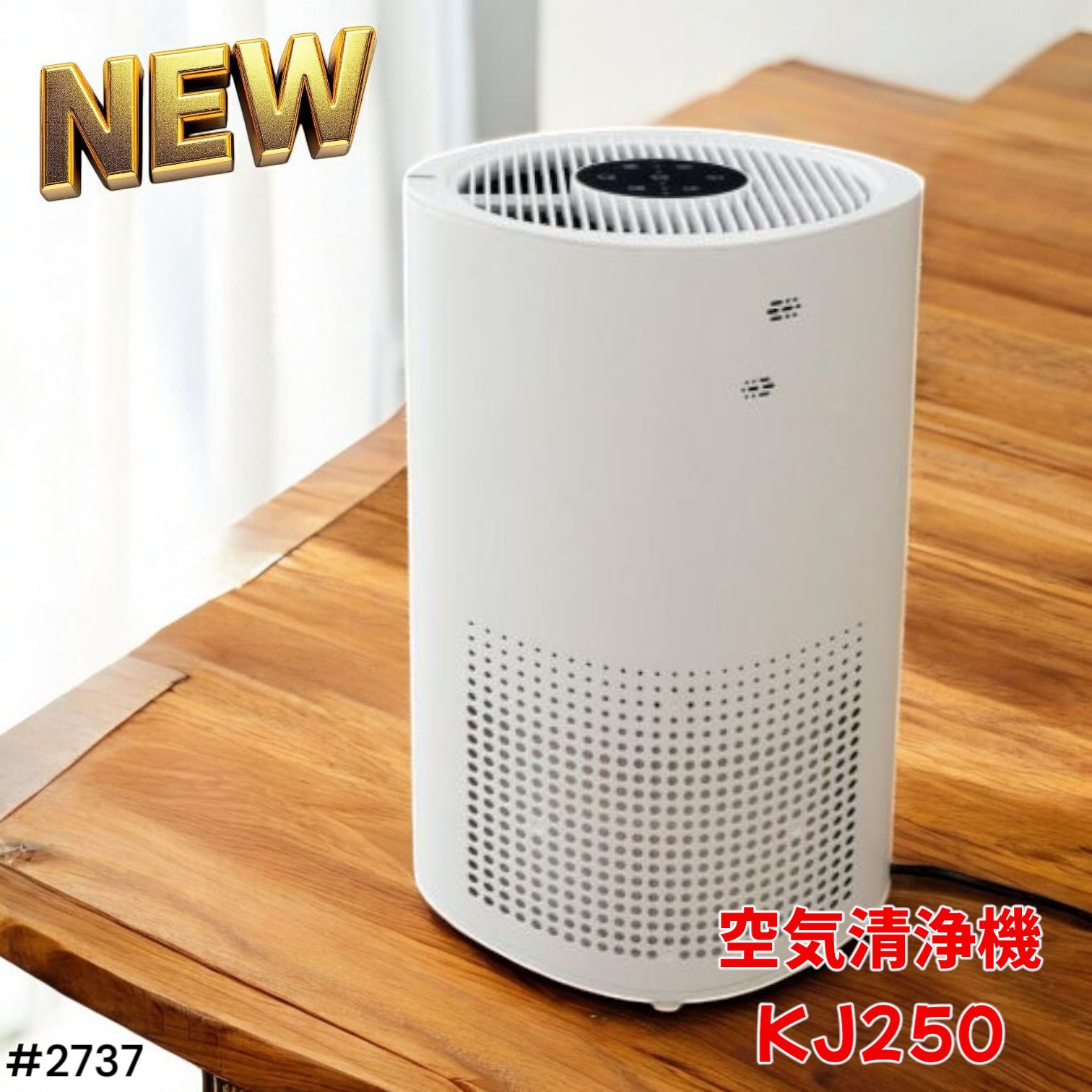 2737 空気 清浄機 小型 ミニ 花粉症 除菌 消臭 省エネ 花粉 対策 脱臭