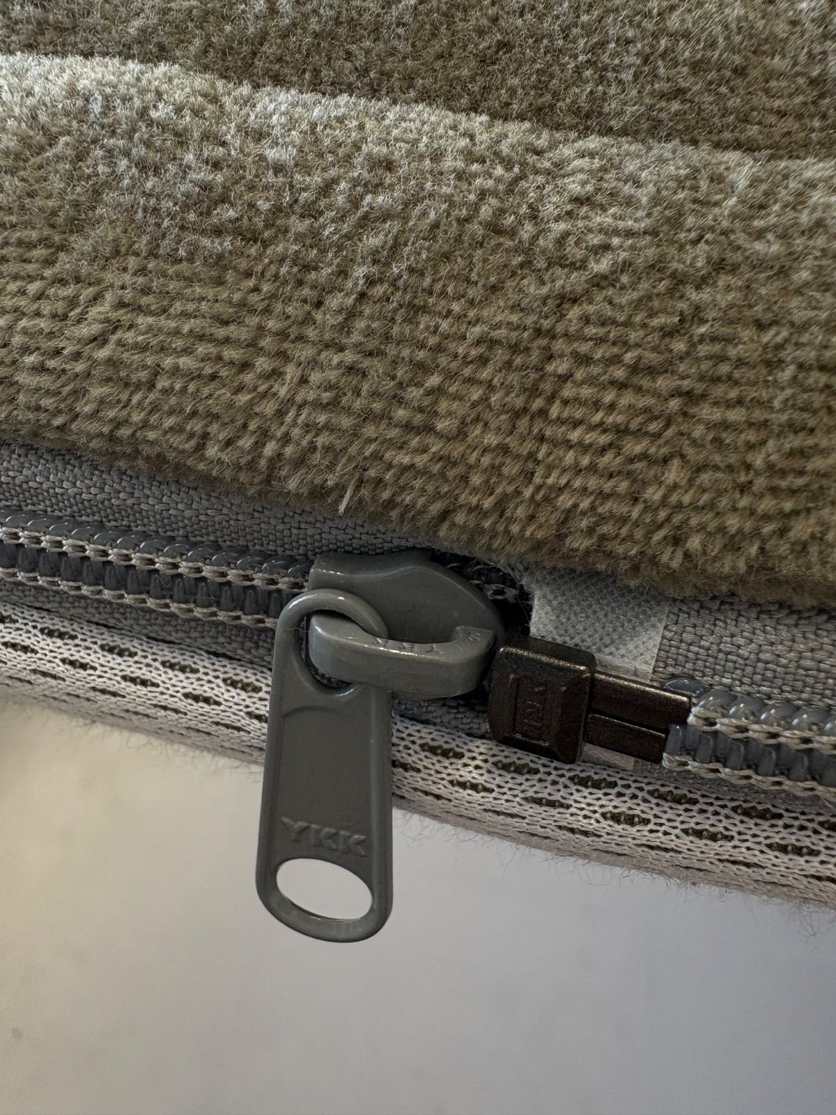 西川エアウィーヴ ベッドパッド◆シングルサイズ カバーオリーブ 両面使用