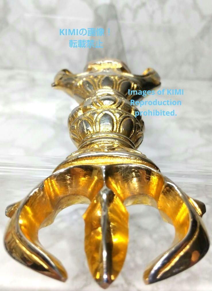 宝剣 三鈷剣 不動剣 倶利伽羅剣 利剣 全長40.2cm 真鍮製 Kurikara