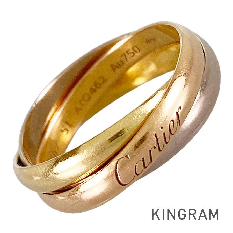 カルティエ Cartier トリニティ SM B4086151 K18YG 11号(51