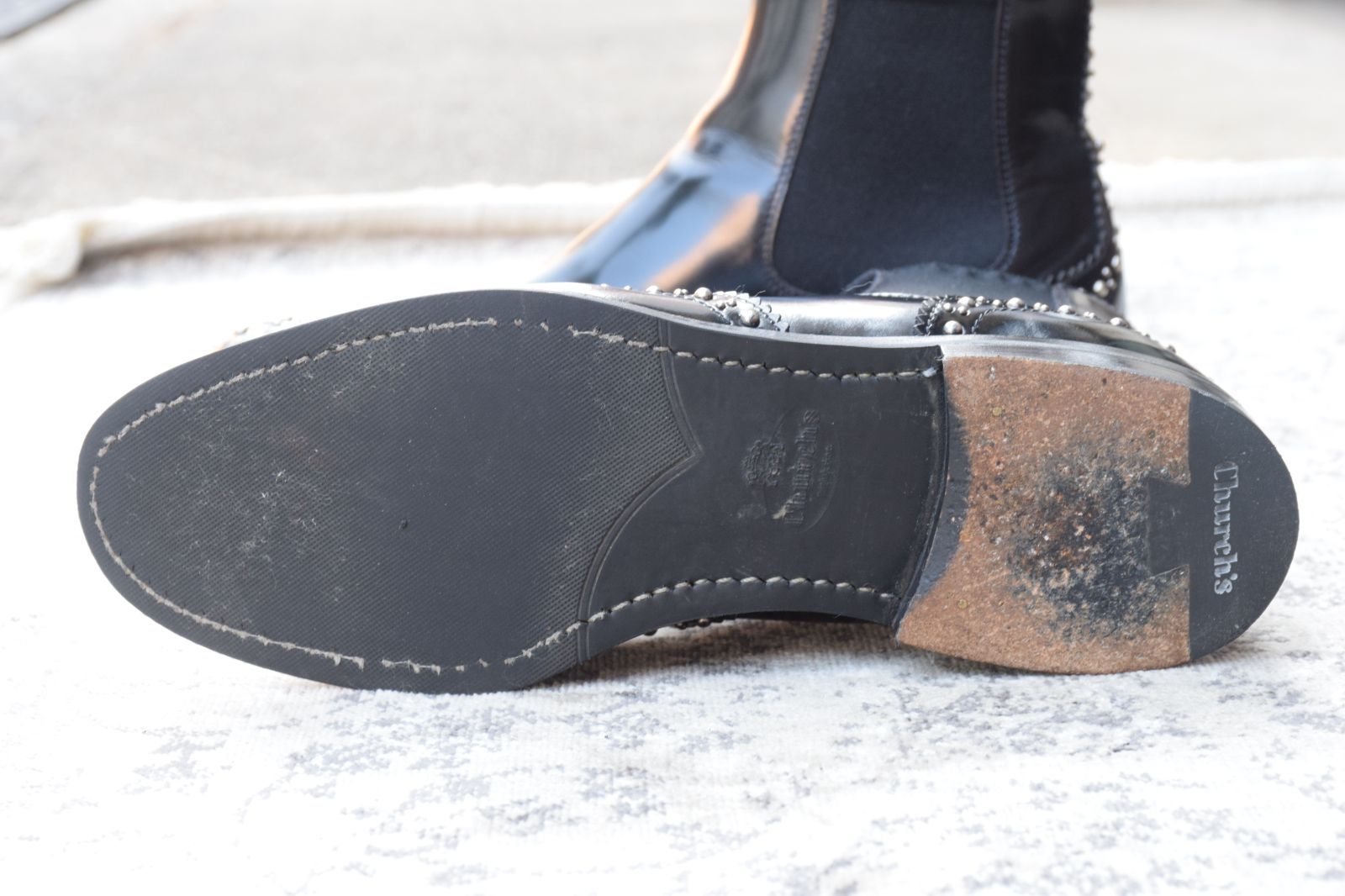 サイドゴア スタッズ