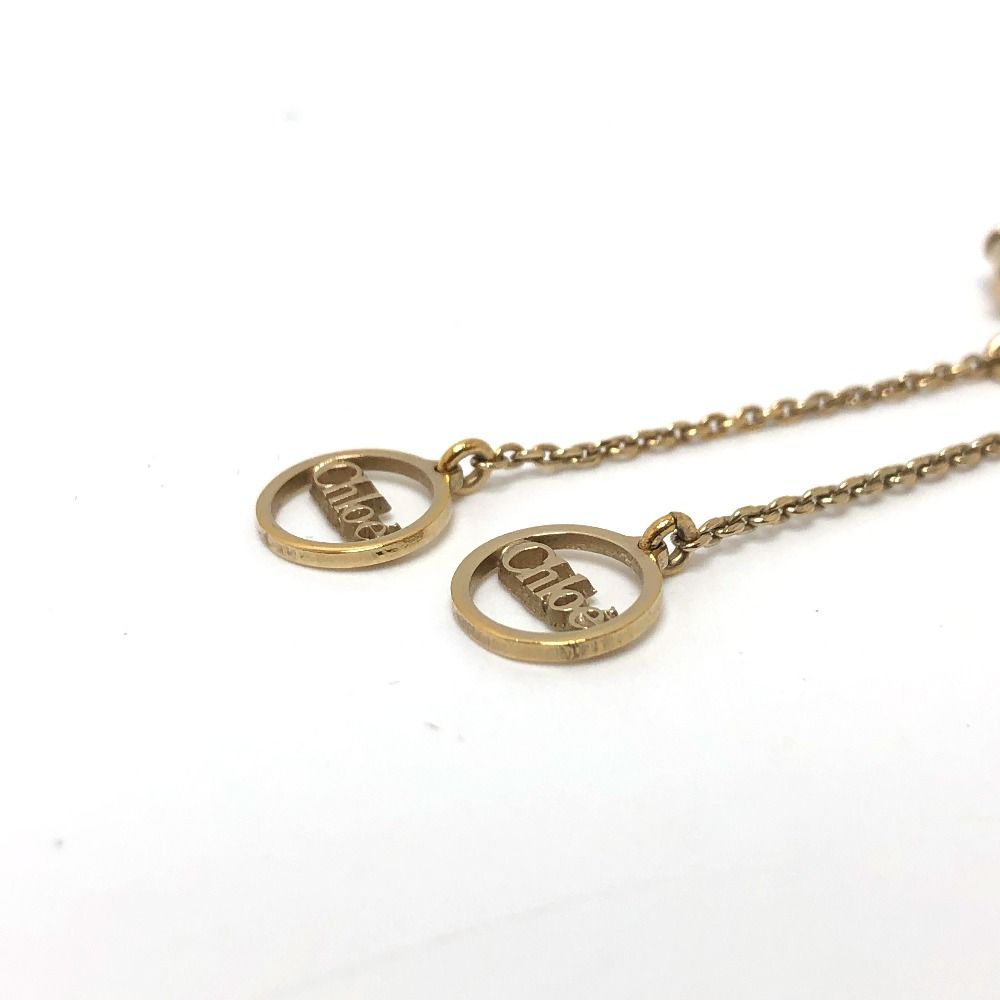 Chloe クロエ ピアス ロゴ チェーンピアス メタル - メルカリ