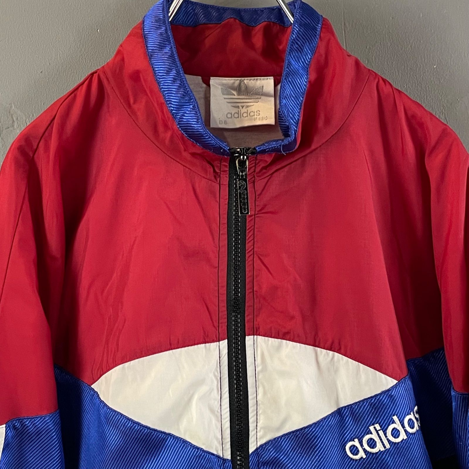 80s 90s adidas Vintage Logo Embroidery Nylon Jacket アディダス 