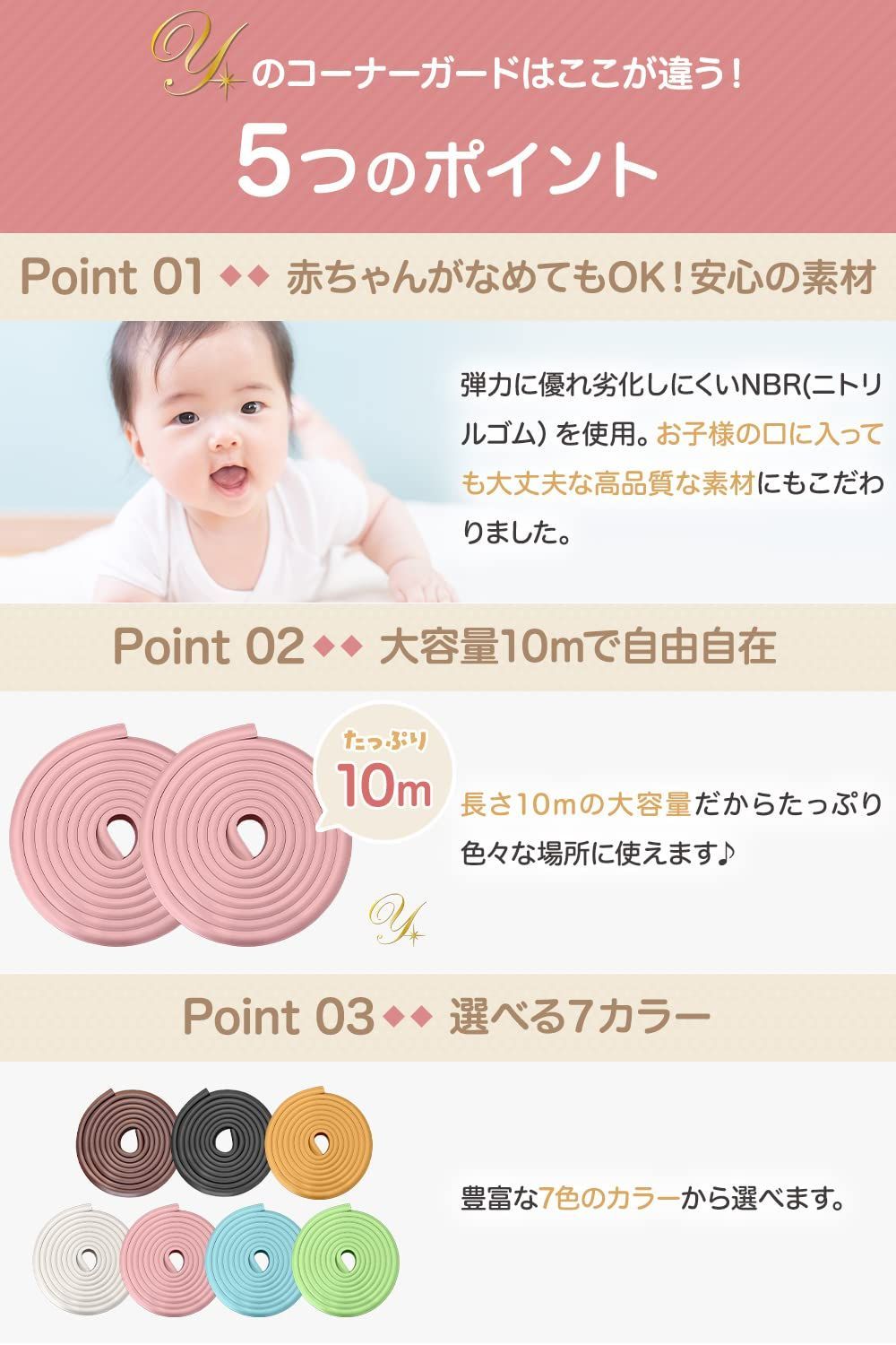 4個セット L型 コーナー ガード 赤ちゃん 子供 ケガ 事故 防止 クッション 机 家具 テーブル 角 カバー 透明 保護 パッド 封中140