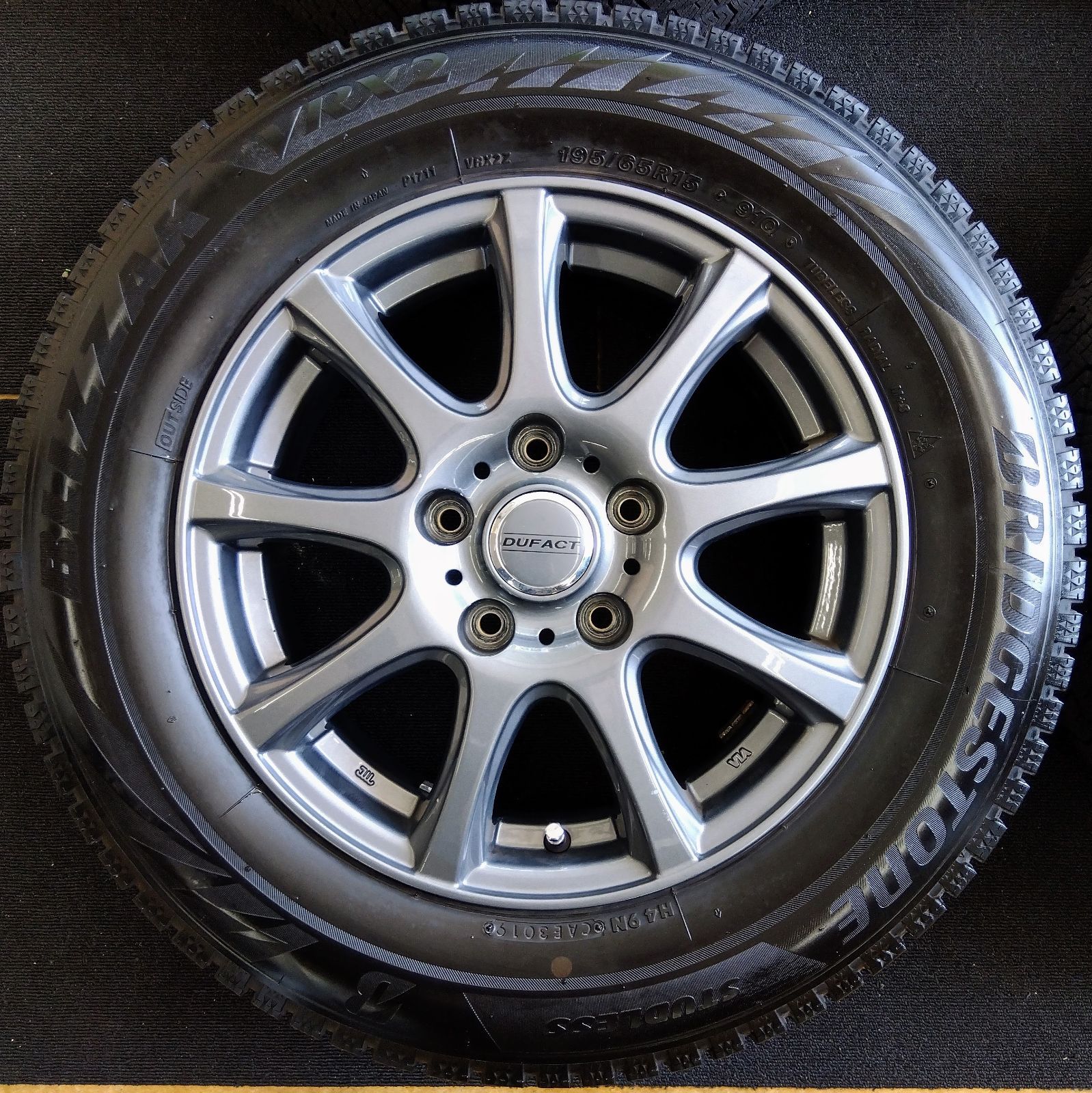 15×6J＋45】【195/65R15】美品 タイヤホイールセット 4本セット