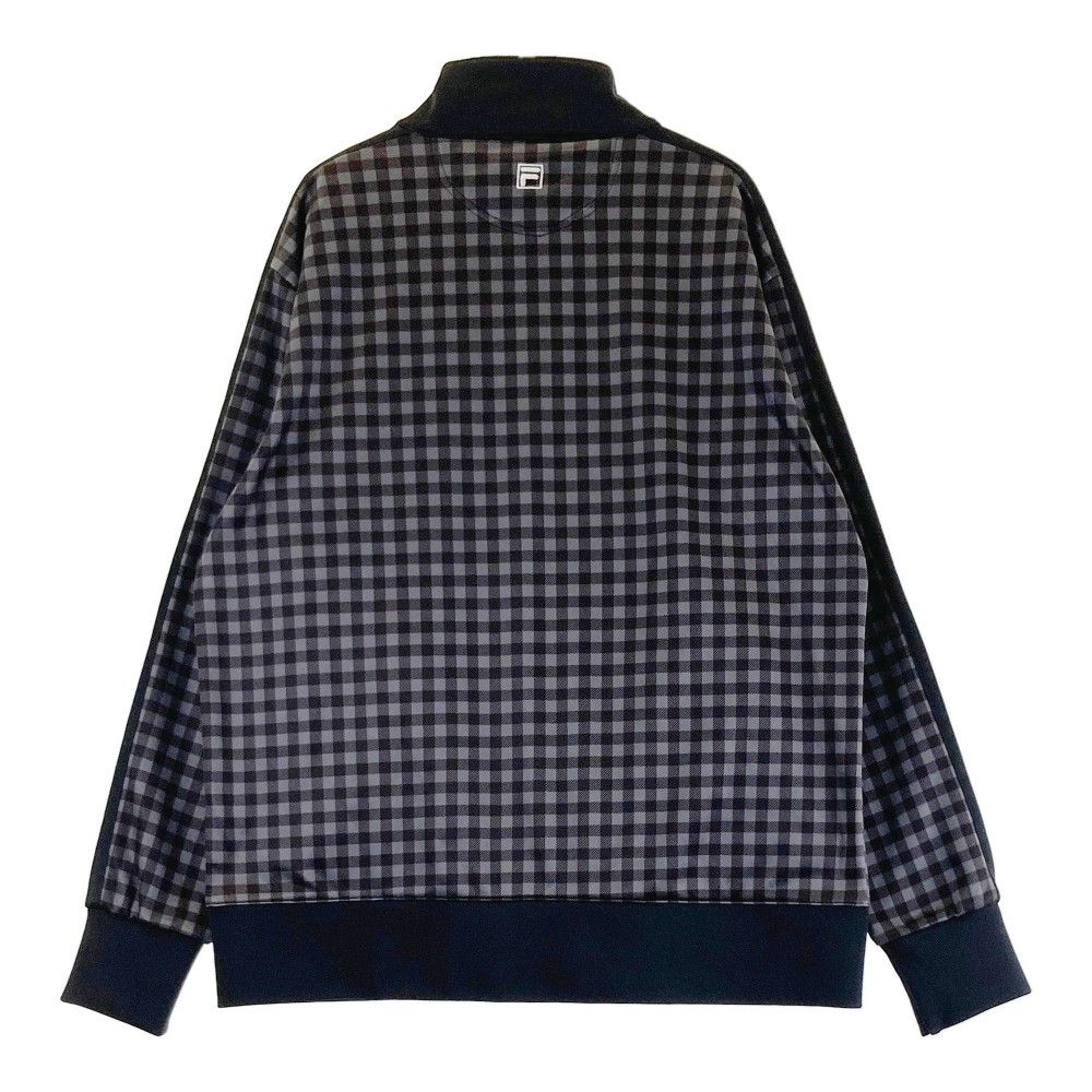サイズ：LL FILA GOLF フィラゴルフ  裏起毛 ジップジャケット チェック柄 グレー系 [240101431613] ゴルフウェア メンズ ストスト サイズ：LL FILA GOLF フィラゴルフ 裏起毛 ジップジャケット
