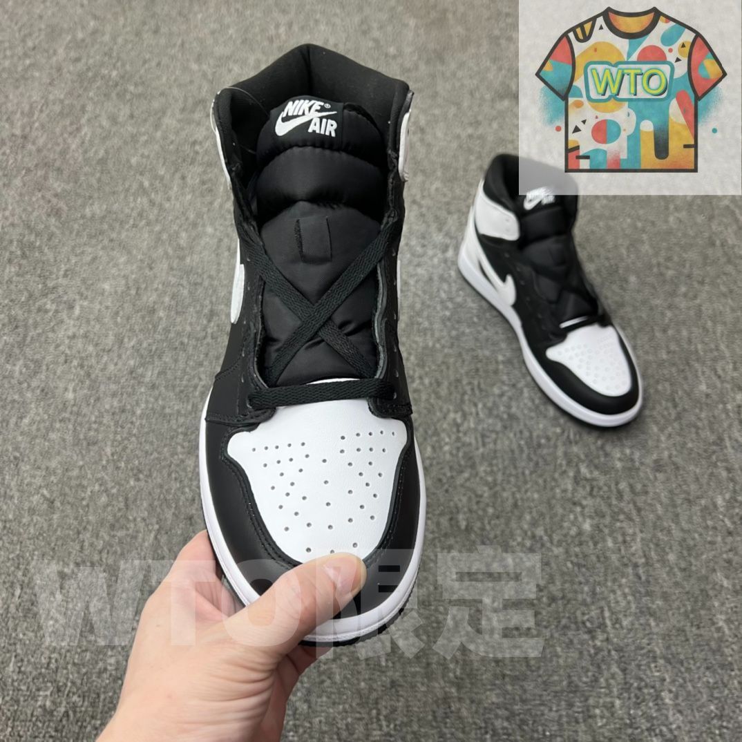 エアジョーダン1スタイル ホワイト/ブラック シューズ NIKE - MENS AIR JODAN 1 LOW White/Black ナイキ エア