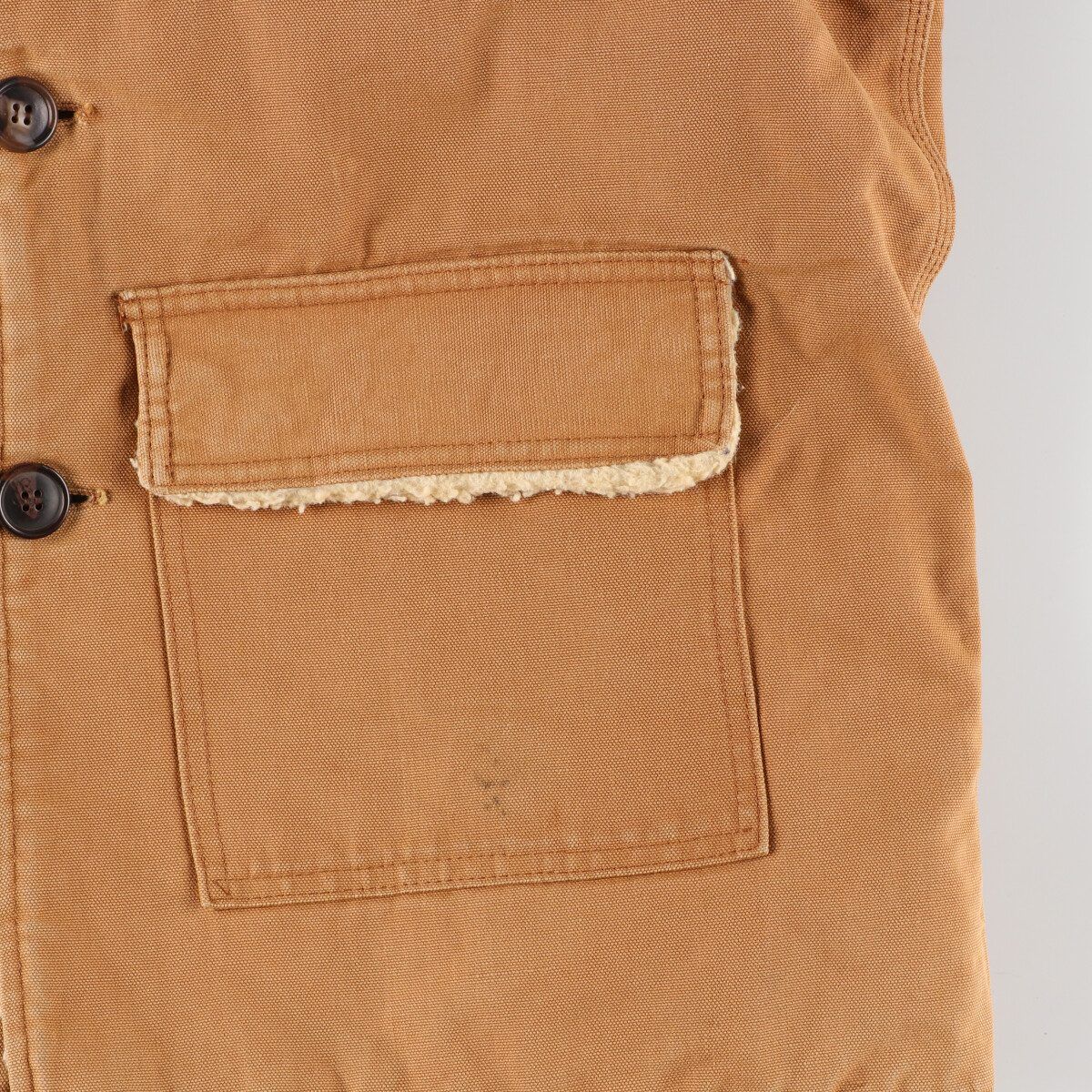 51cm袖丈70年代 カーハート Carhartt SNAG PROOF プリントタグ ダック