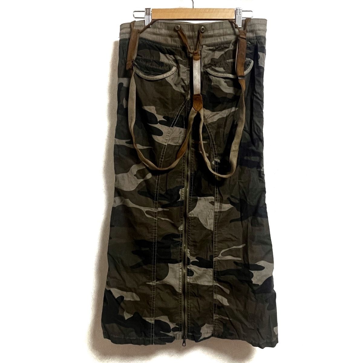 迷彩柄ロングスカート GOA ゴアgoa】ミリタリー 迷彩 ロングスカート ジッパー マーメイド