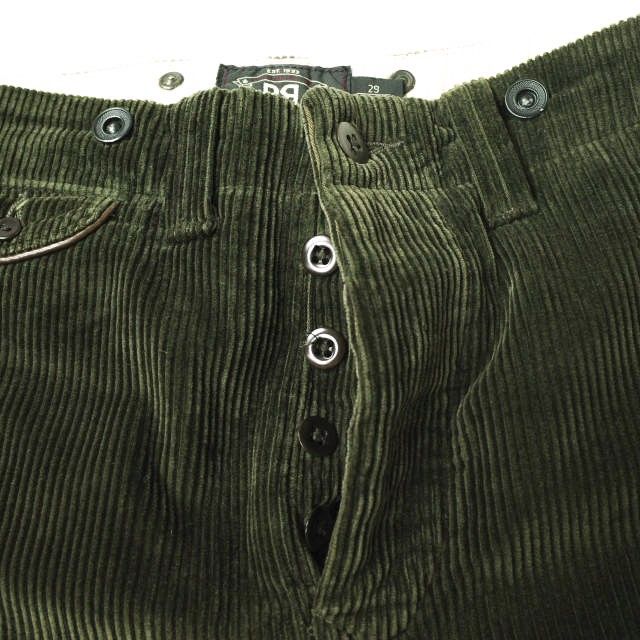 RRL ダブルアールエル 5POCKET CORDUROY PANTS レザーパイピング