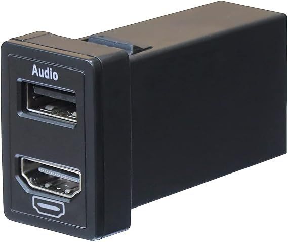 【在庫処分】HDMI入力ポート＆USB入力ポート USB/HDMI接続ユニット オーディオ中継 オーディオパーツ スイッチホールパネル TOYOTA トヨタ車系用