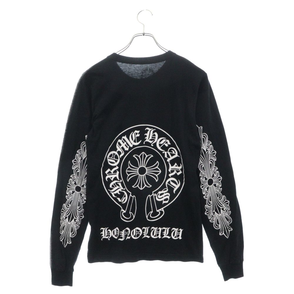 CHROME HEARTS (クロムハーツ) Honolulu Horseshoe S/S Tee クロムハーツ ホノルルホースシューTシャツ 半袖カットソー ブラック