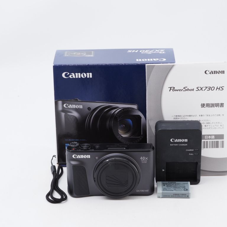 Canon キヤノン コンパクトデジタルカメラ PowerShot SX730 HS ブラック 光学40倍ズーム PSSX730HS(BK) カメラ本舗｜Camera  honpo メルカリ