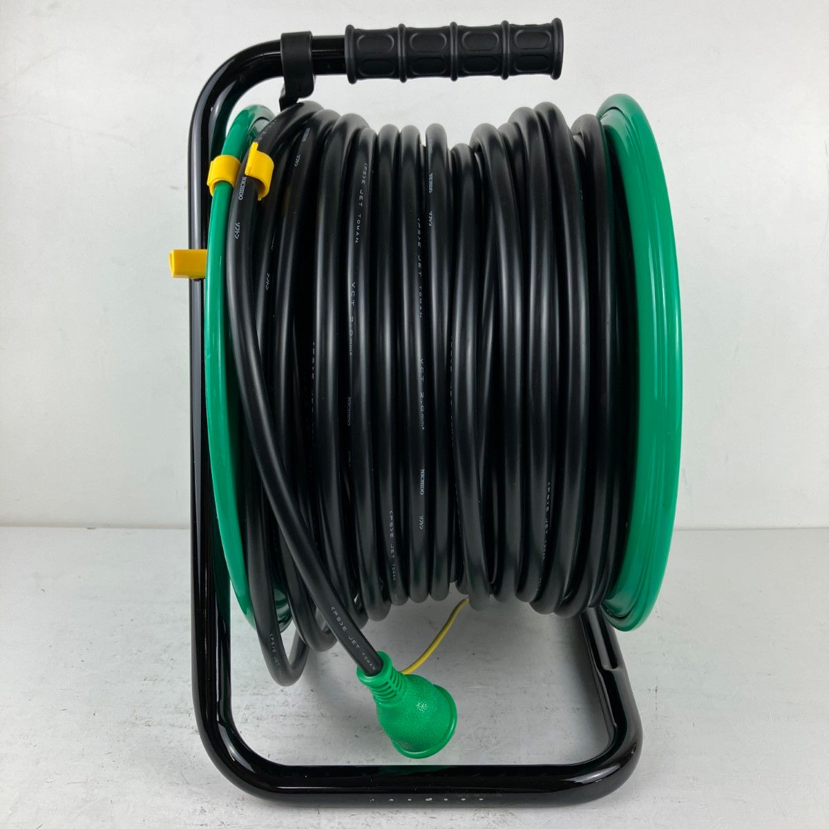 ЗЗNICHIDO 日動 100v 50m ドラム コードリール 防雨防塵型 アース付 温度センサー付 FW-E53 HRDEVELOPMENT_JP