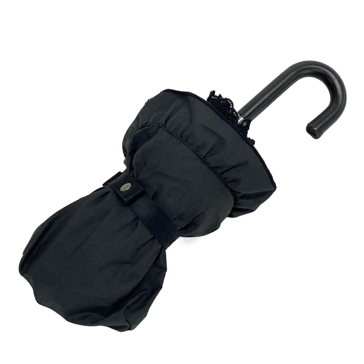 TO BE CHIC(トゥービーシック) 日傘 - 黒 折りたたみ日傘/レース  