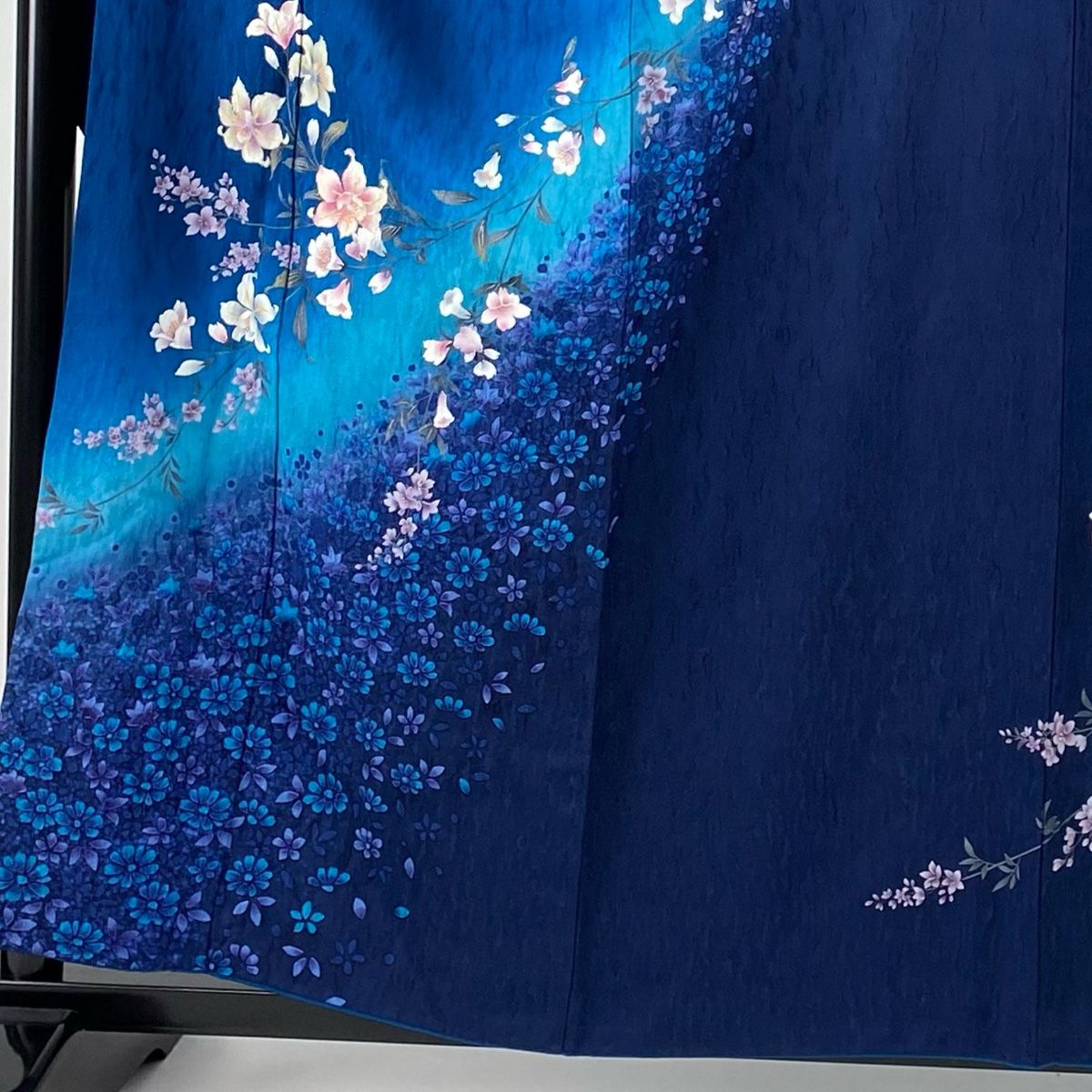 振袖 身丈159cm 裄丈66.5cm M 袷 袋帯フルセット やまと 枝花 ラメ箔  