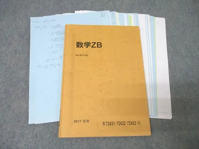 駿台テキスト　数学ZB 前期・後期 駿台テキスト 数学ZB 前期・後期 数学ZX 前期・後期 テキスト 駿台