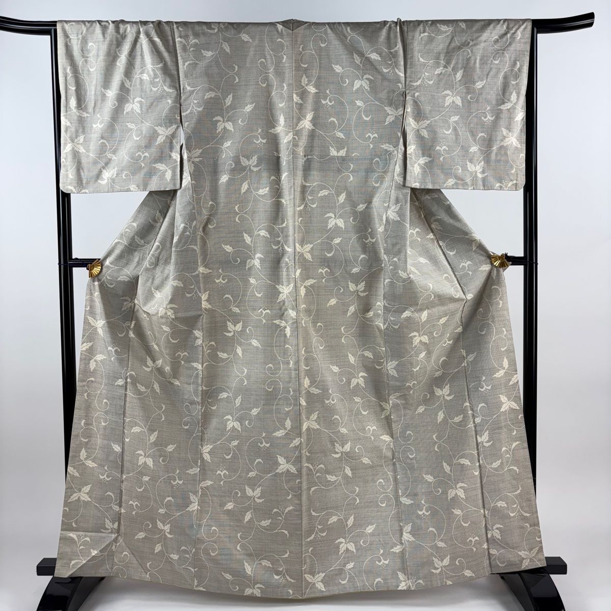 未使用　紬着物（花唐草文）裄67　正絹美品 未使用 紬着物（花唐草文）裄67 正絹美品 2025年最新】Yahoo!