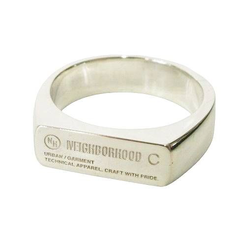 ネイバーフッド NEIGHBORHOOD 25SS SILVER SIGNET RING 251IVNH-AC01 印台 リング 925 指輪 アクセサリー ケース付き 19号 シルバー