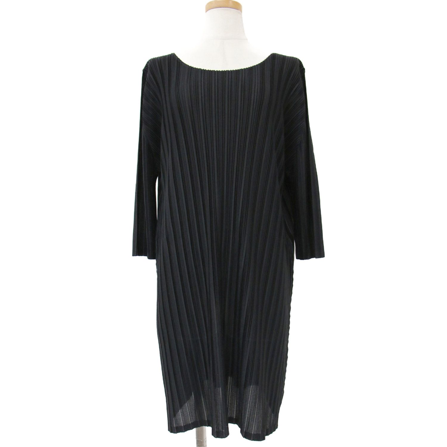 PLEATS PLEASE プリーツ プリーズ ワンピース チュニック ブラック 黒 