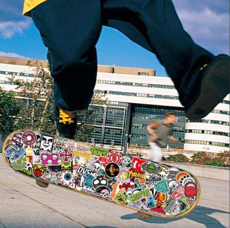 送料無料】100枚セット ストリート系 防水ステッカー スケボー