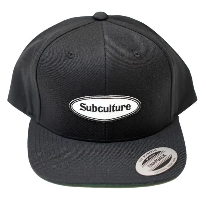 subculture サブカルチャー　LOGO SNAPBACKCAP ブラック SUBCULTURE サブカルチャー SNAPBACK CAP スナップバック