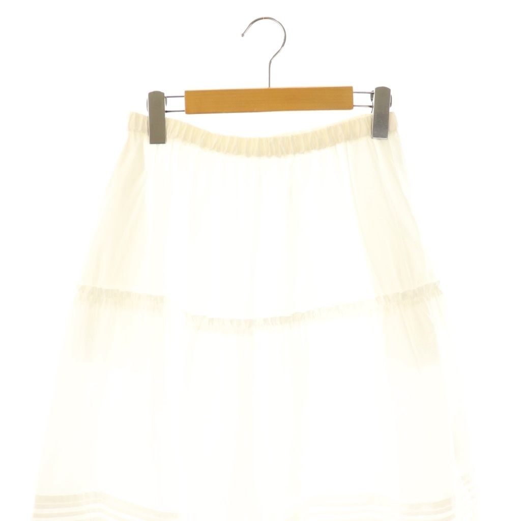 美品Bilitis dix-sept ansティアード　フレアコットン　スカート Bilitis dix-sept.ans(ビリティスディセッタン) 23S/S Cotton