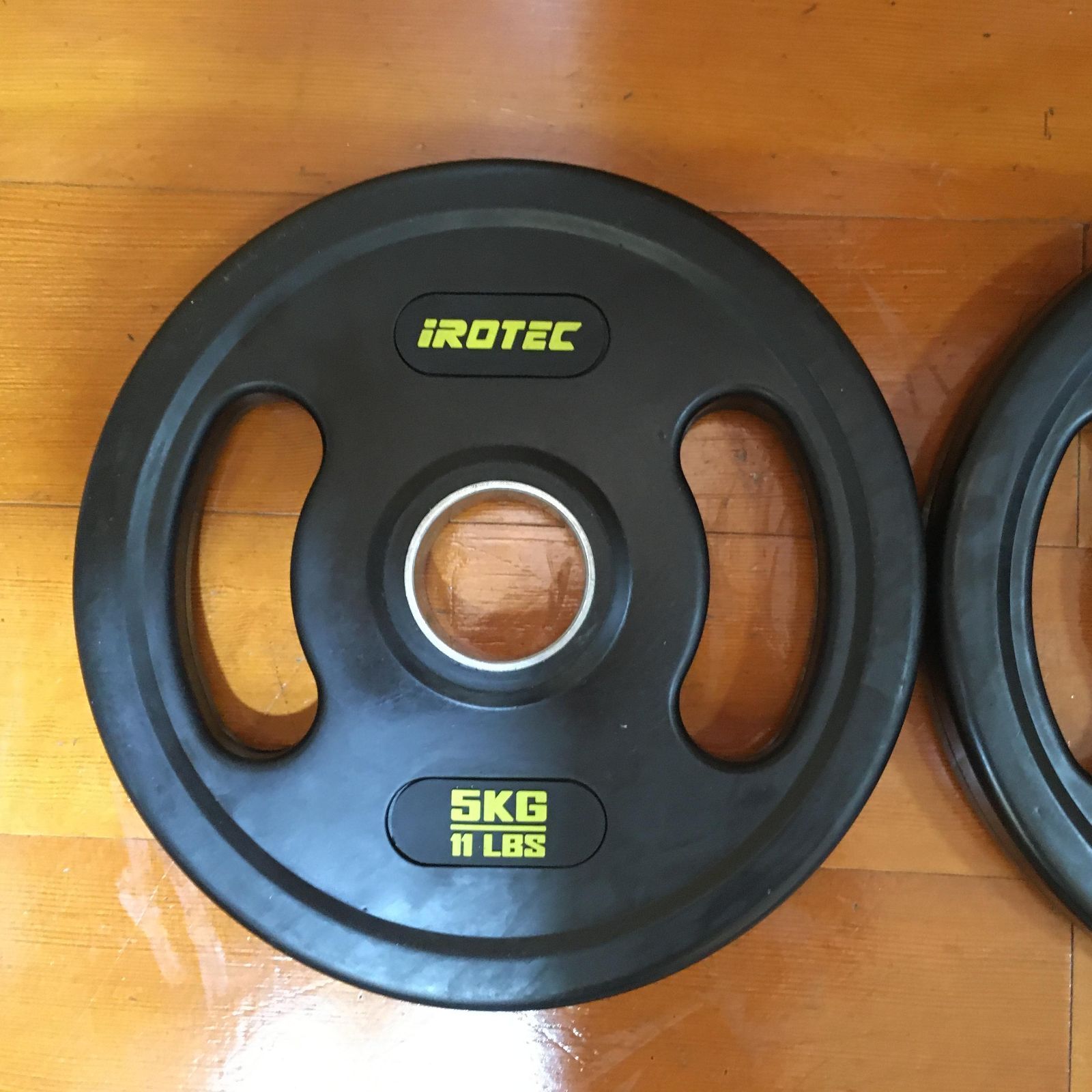 IROTECオリンピックラバープレート10kg2枚 筋トレ iROTEC ウエイト