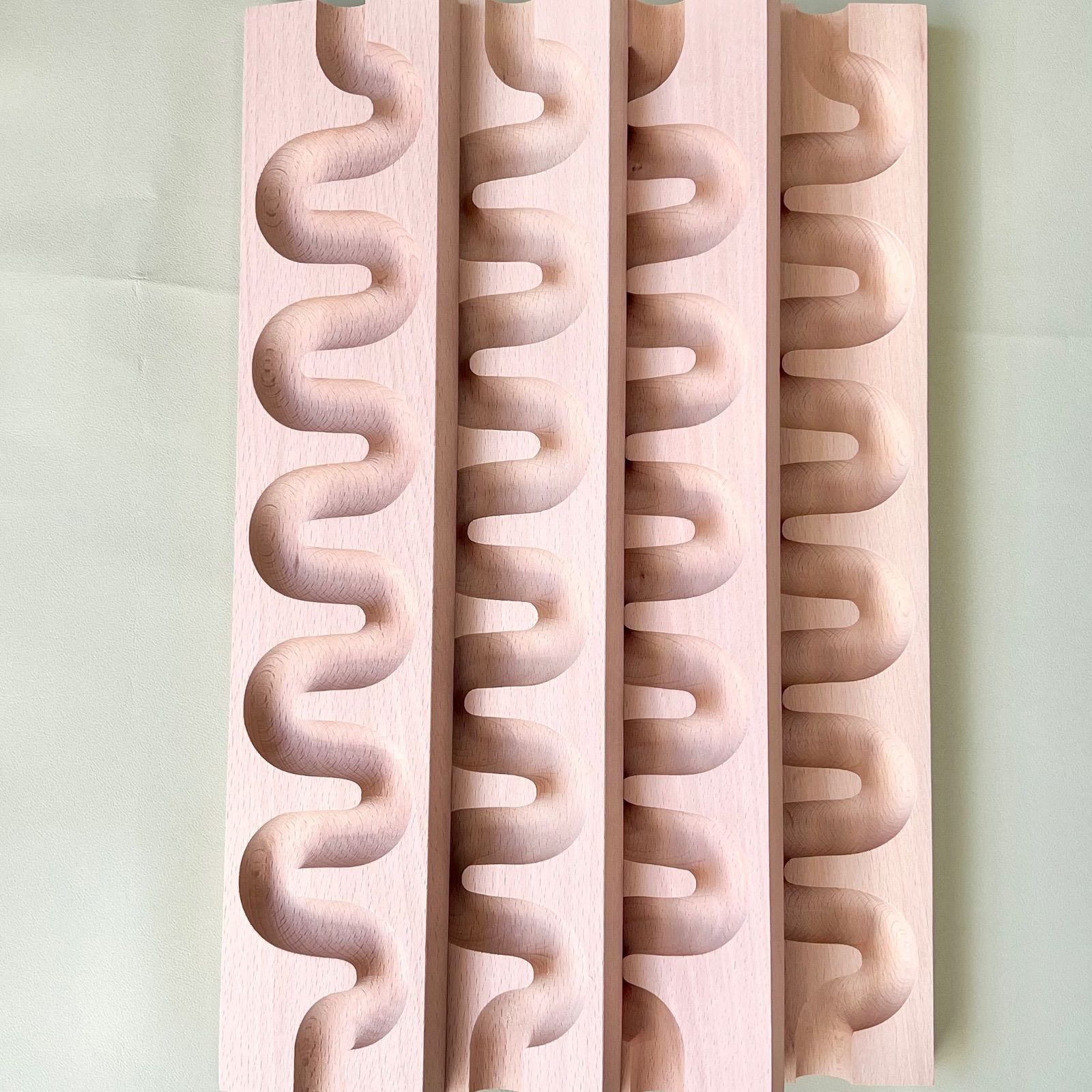 4個セット】ビー玉転がし くねくねスロープ ピタゴラスイッチ