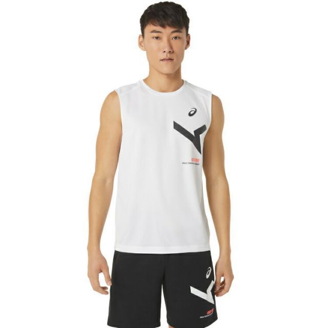 asics アシックス A-I-M DRY NS TEE ブリリアントホワイト L 2031E006 100 | スポーツ メンズ L ホワイト 白 服 衣類 衣料品ウェア ウエア トップス シャツ Tシャツ 半袖 ノースリーブ 吸汗速乾 ポリエステル ドライ