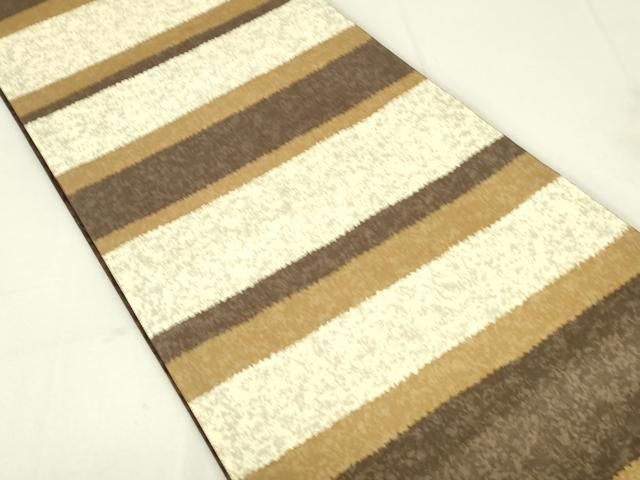 平和屋着物○両面 全通柄袋帯 イカ タコ 蟹 海老 貝 正絹 逸品