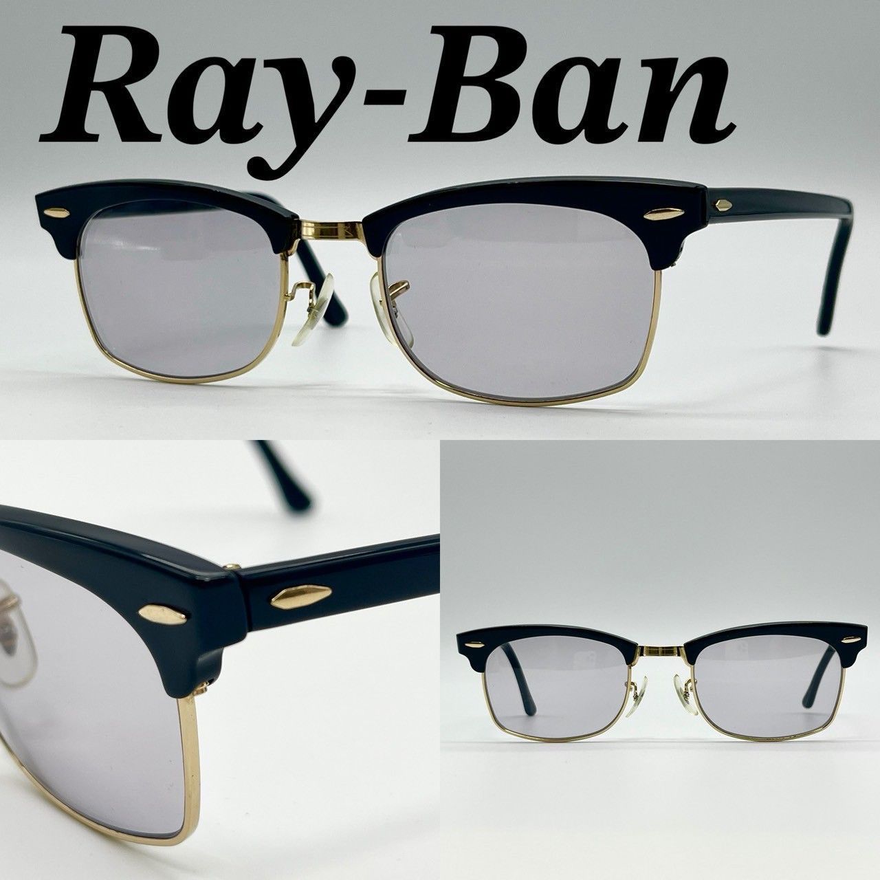 レイバン サングラス メタル ゴールド ダークグリーン 美品 70914 レイバン サングラス メタル ゴールド ダークグリーン 美品