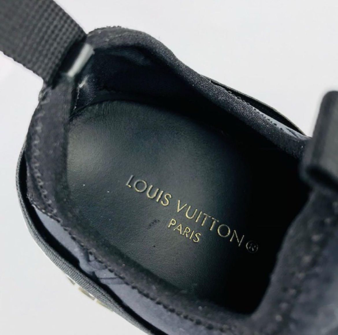 レディース レザー切替しファブリックコンビ