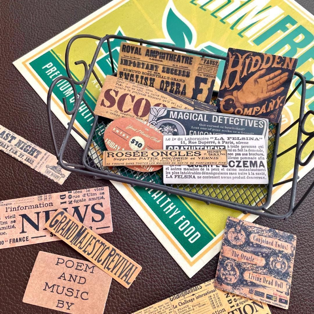 ヴィンテージ ファーマシーラベル ジャンクジャーナル ③ 選べる7種