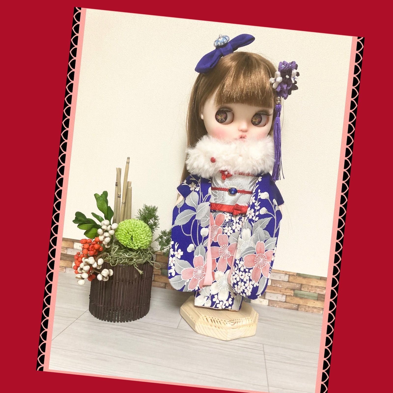 大ちゃん呉服店が仕立てるブライス男の子着物と羽織セット❣️総裏仕立て❣️