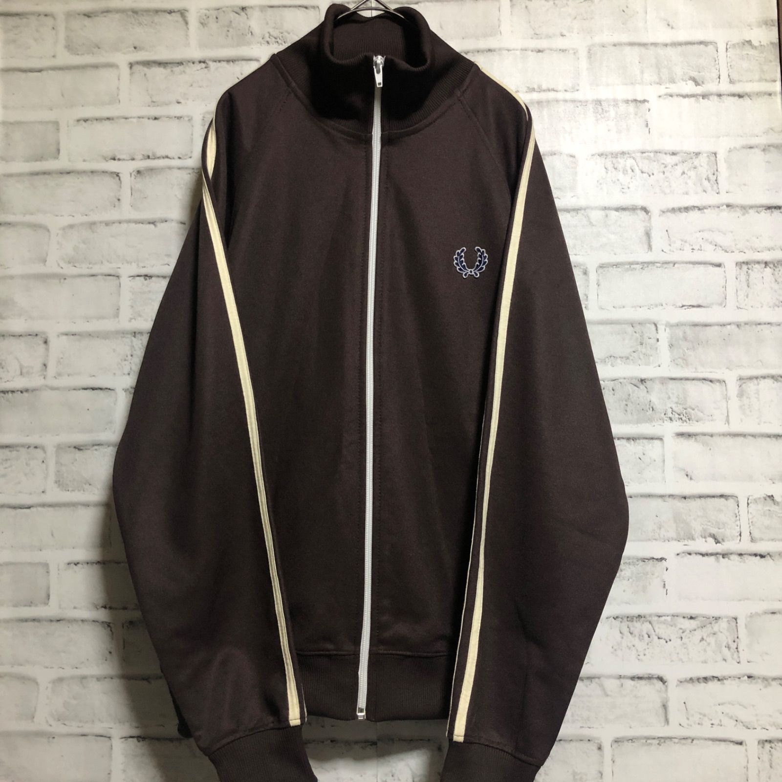 希少ブラウン⭐️90s Fred Perry トラックジャケット/ジャージ M 紺 ...