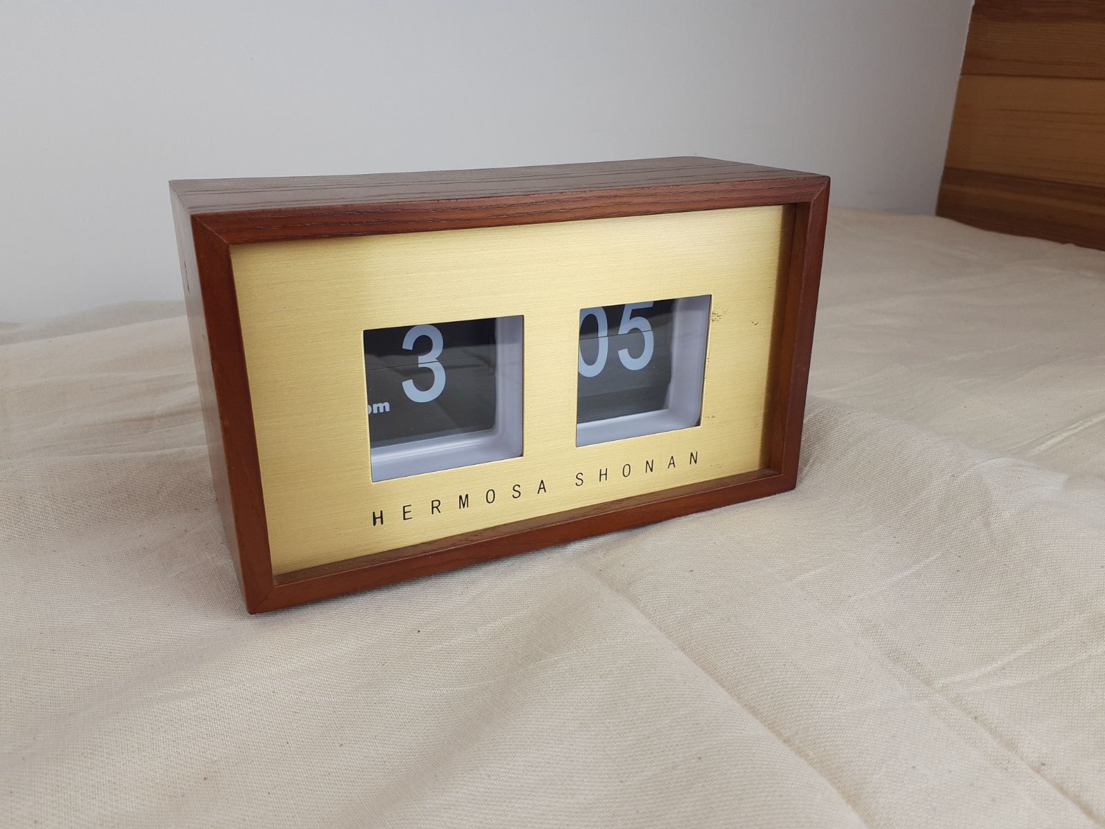 パタパタ時計 ピボット クロック HERMOSA PIVOT CLOCK 置時計 木製＋  