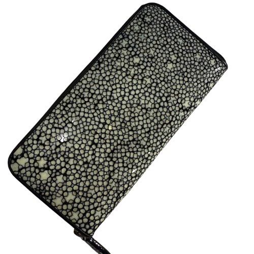 【新品・未使用品】スタースティングレイ エイ革 長財布　ラウンドファスナー Amazon | スタースティングレイ 長財布 黒 エイ革 本革 ラウンド