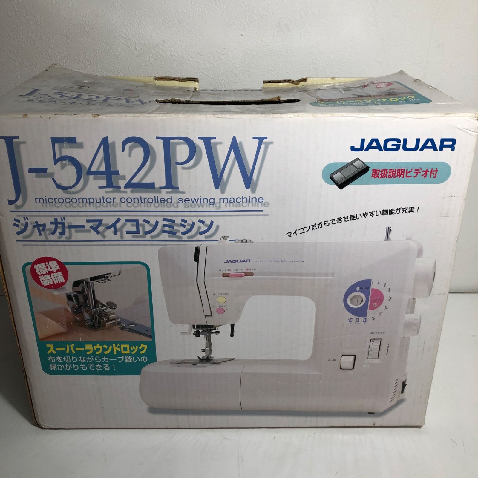 ☆ジャガー マイコンミシン ○JAGUAR ジャガー J-542PW ☆ジャガー マイコンミシン ○JAGUAR ジャガー J-542PW