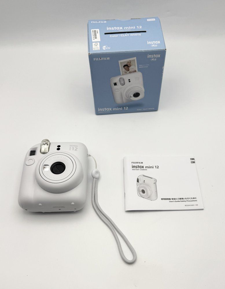富士フイルム Instax Mini 12 インスタントカメラ - クレイホワイト