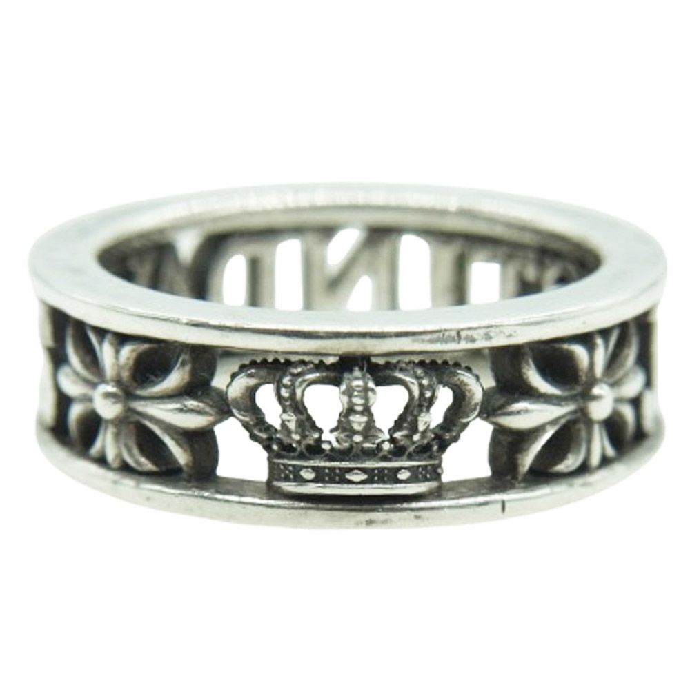 Justin Davis ジャスティンデイビス SRJ666 MAD LOVE マッドラブ クロス クラウン リング シルバー系 13号