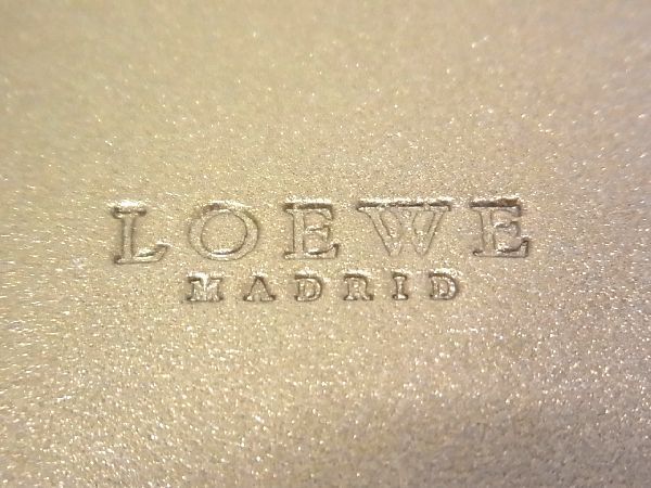 □極美品□ LOEWE ロエベ アナグラム レザー キーホルダー キーリング