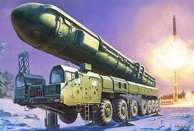 中古】プラモデル 1/72 ロシア RT-2PM2 大陸間弾道ミサイル ”トーポリM