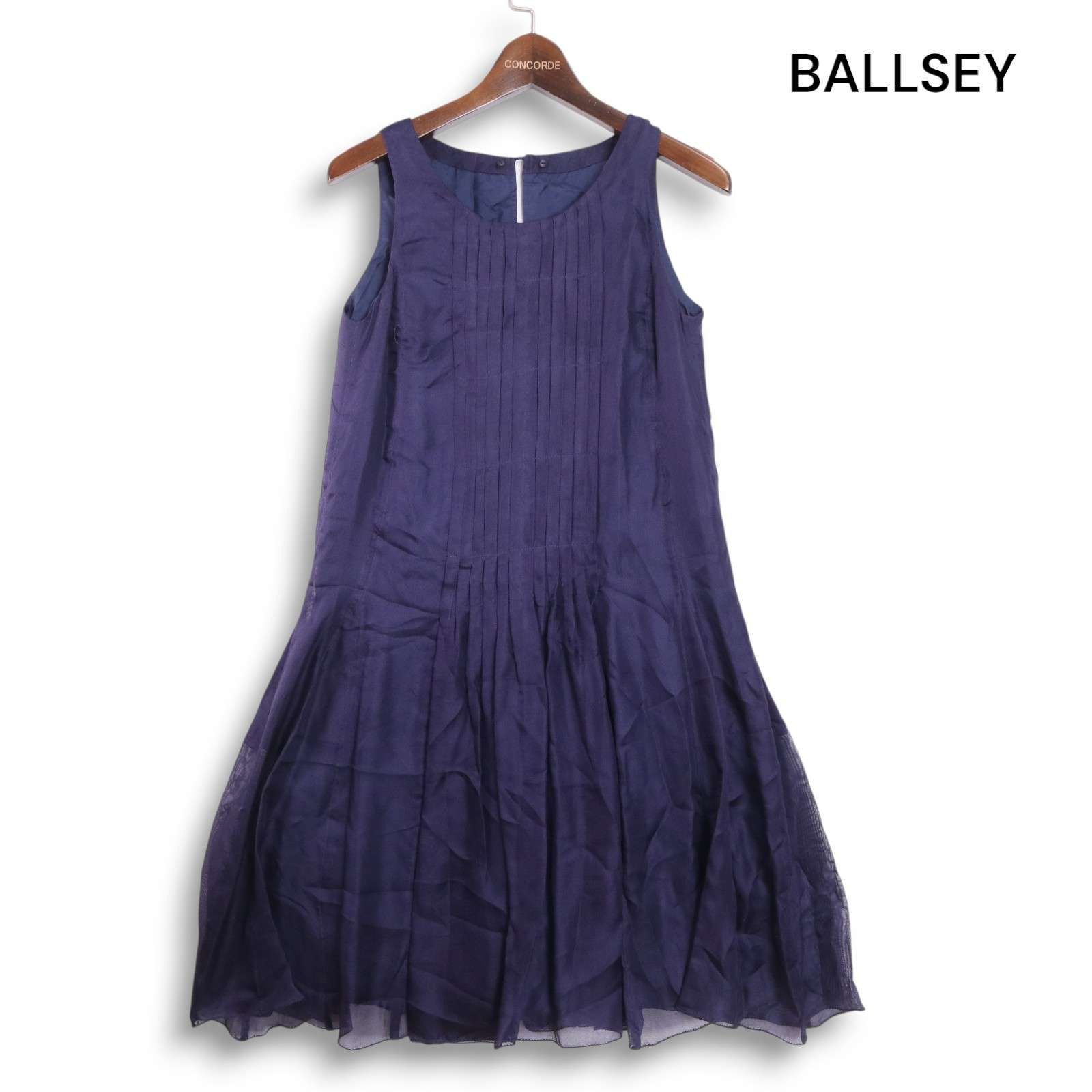 Ballsey ボールジー ワンピース ネイビー 紺 サイズ:36(9号) | 23秋冬 