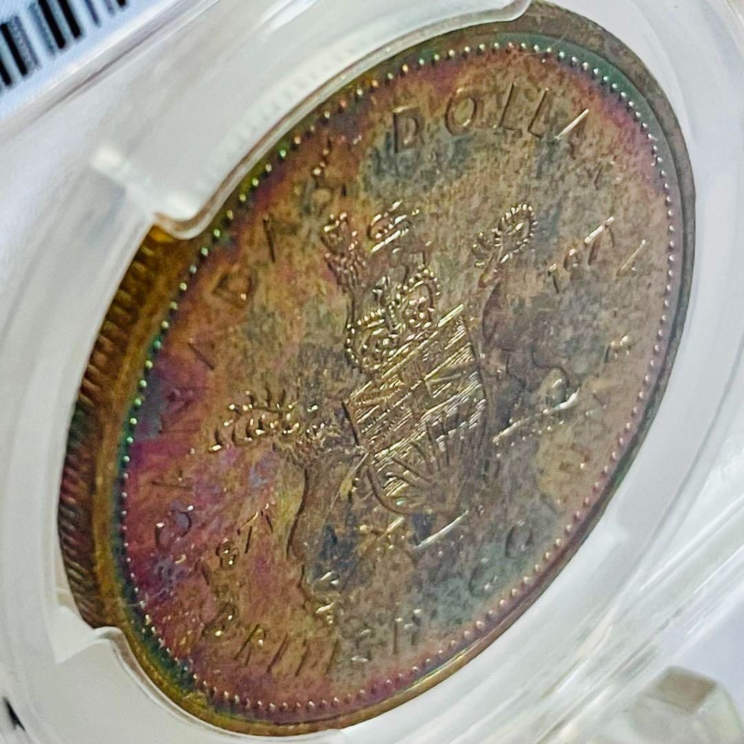 カナダ ブリティッシュコロンビア 銀貨 1971 NGC SP67 1ドル