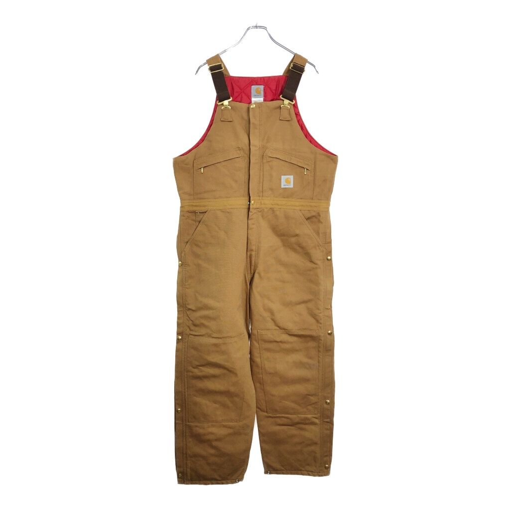 00年代 Carhartt カーハート ダック ダブルニー ビブオーバーオール 大きいサイズ メンズ W40 L30 古着 V4974