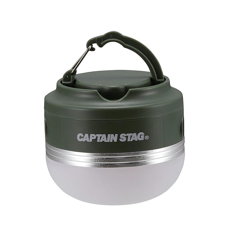 キャプテンスタッグ(CAPTAIN STAG) ライト LEDライト ランタン CS ポータブルウォームライト 暖色 充電式 【明るさ180ルーメン/連続点灯約7-14時間】 マグネット・収納袋付き オリーブ UK-4068 1