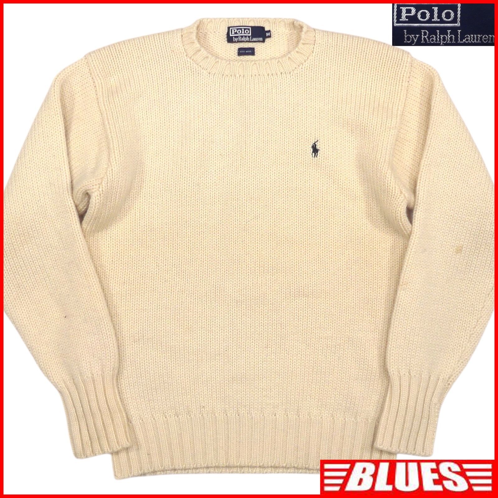 POLO RALPH LAUREN ラルフローレン セーター M ニット ウール クルー 