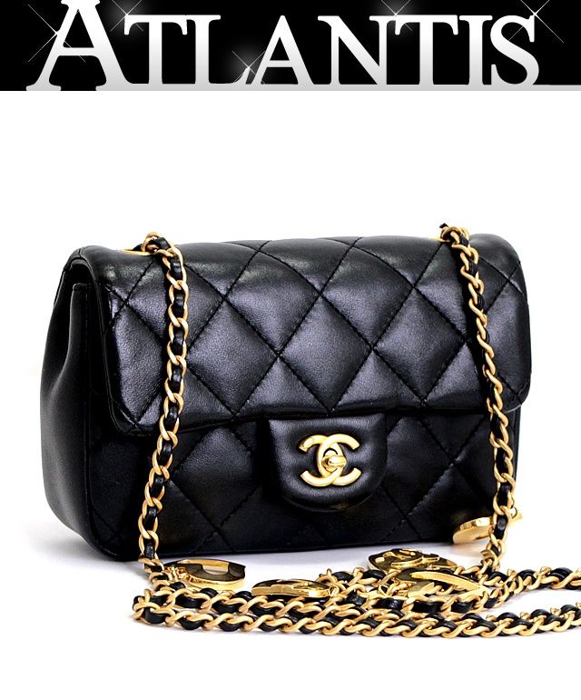 極美品 シャネル CHANEL ミニマトラッセ ハートチェーンショルダー 